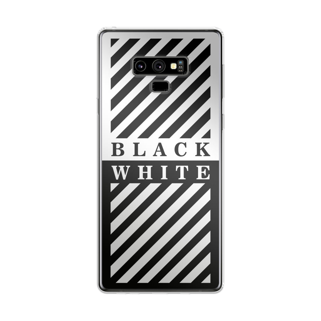 Black White Stripes Galaxy Note 9 Case