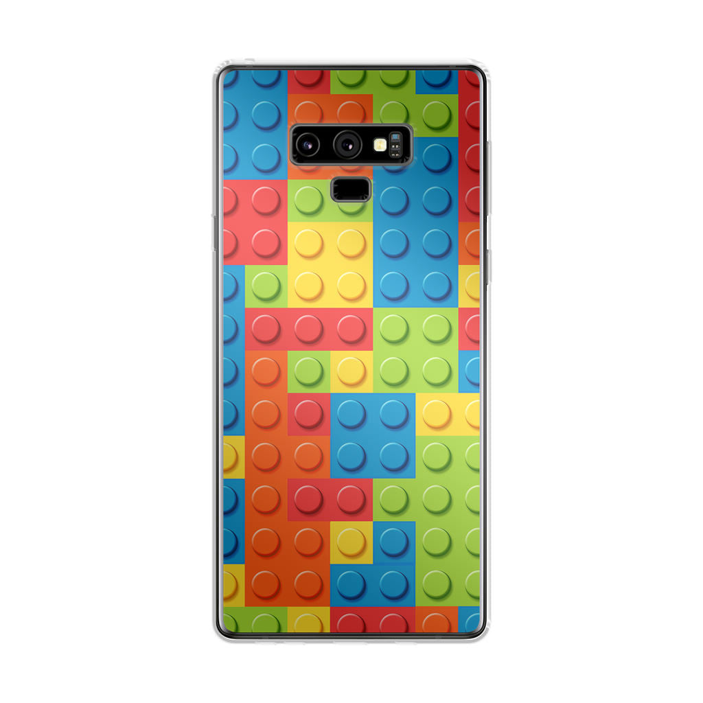 Blocks Rainbow Pattern Galaxy Note 9 Case