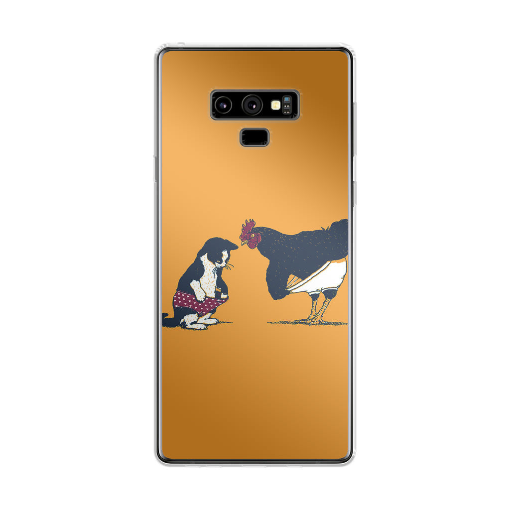 Cat Chicken Yellow Underwear Cute Galaxy Note 9 Case