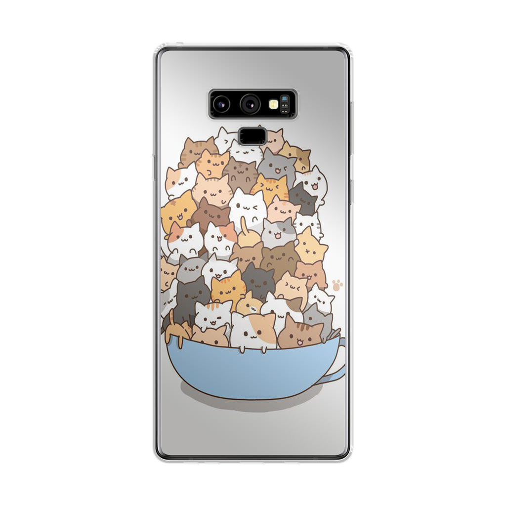 Cats on A Bowl Galaxy Note 9 Case