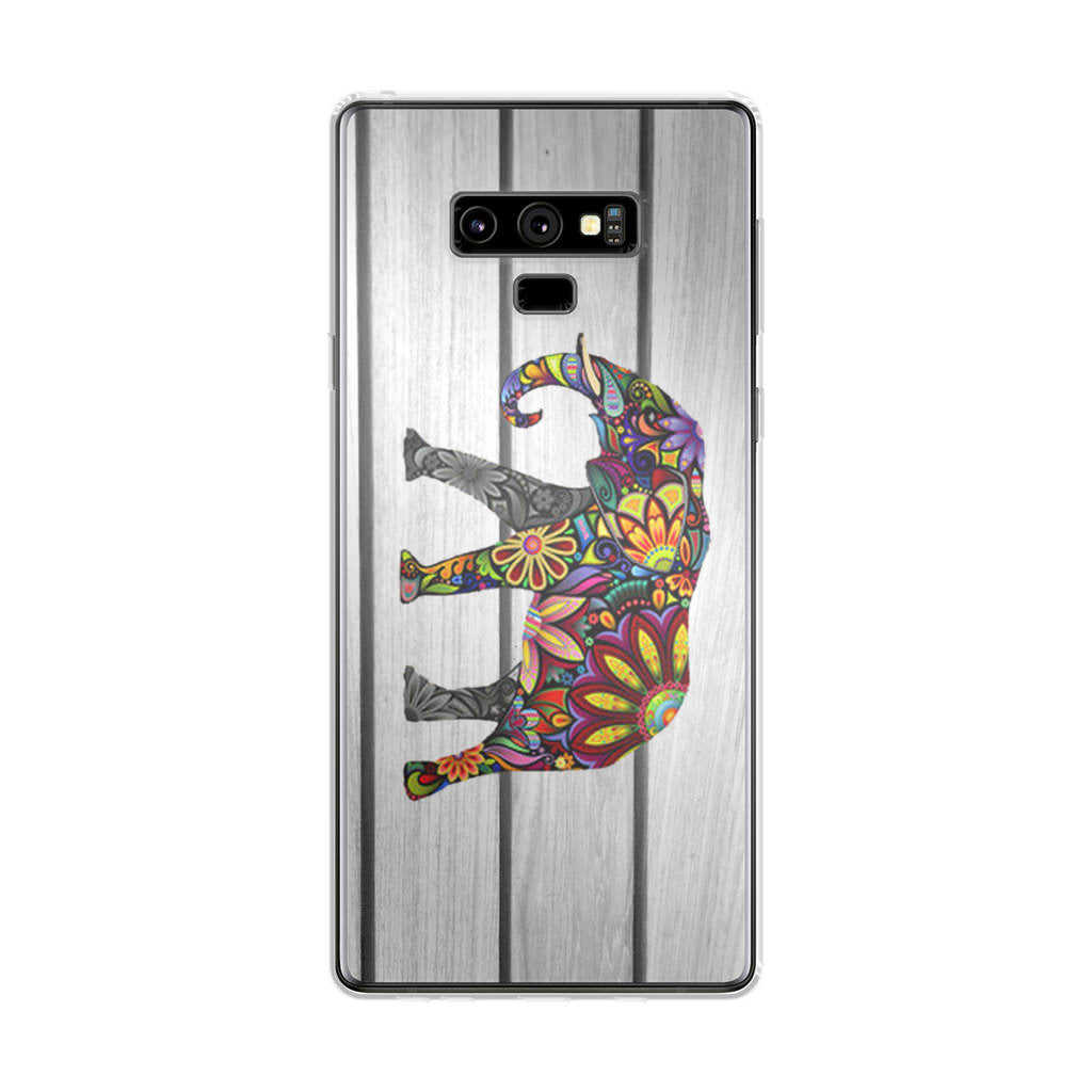 Colorful Elephant Flower Galaxy Note 9 Case