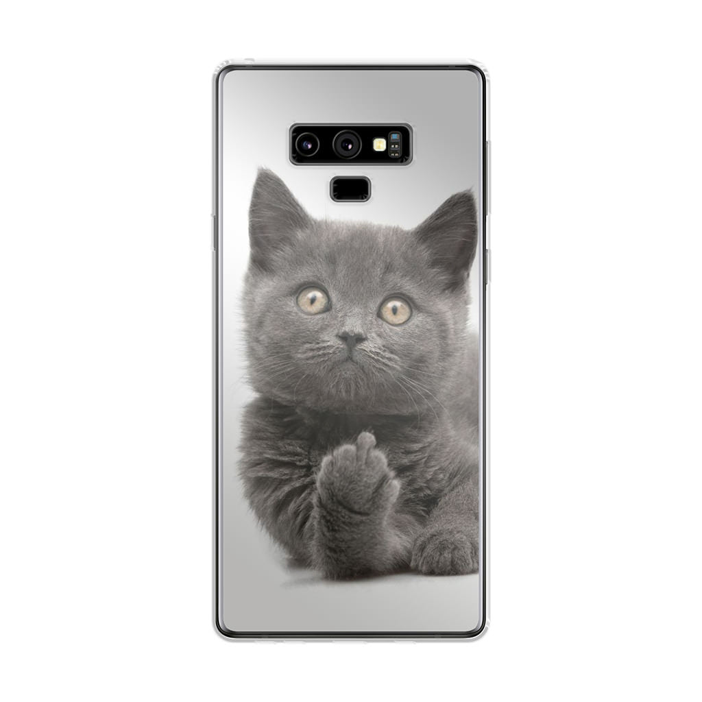 Finger British Shorthair Cat Galaxy Note 9 Case