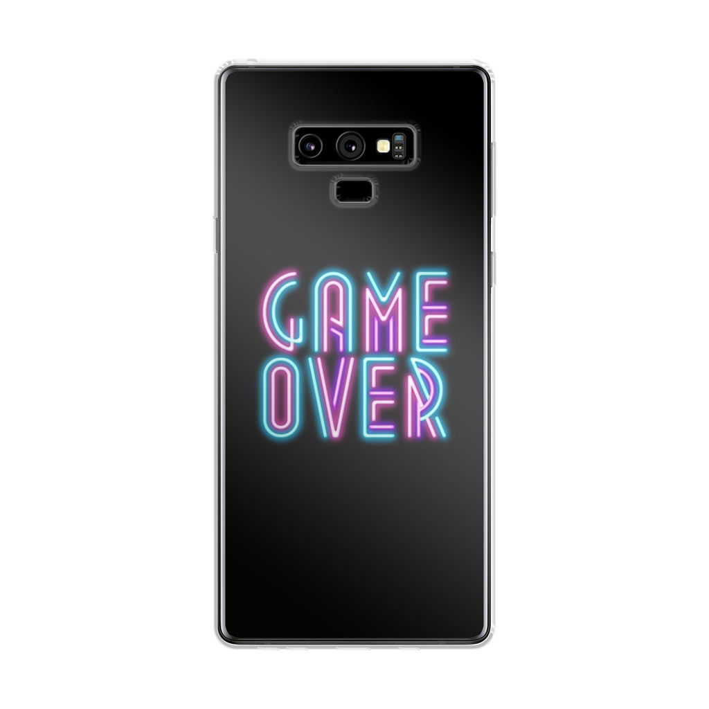 Game Over Neon Galaxy Note 9 Case