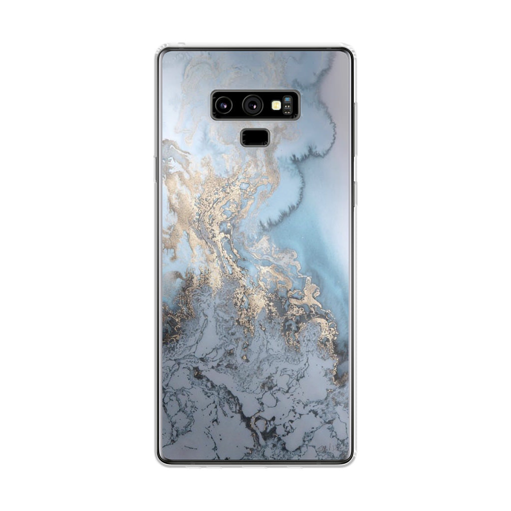 Golden Azure Marble Galaxy Note 9 Case