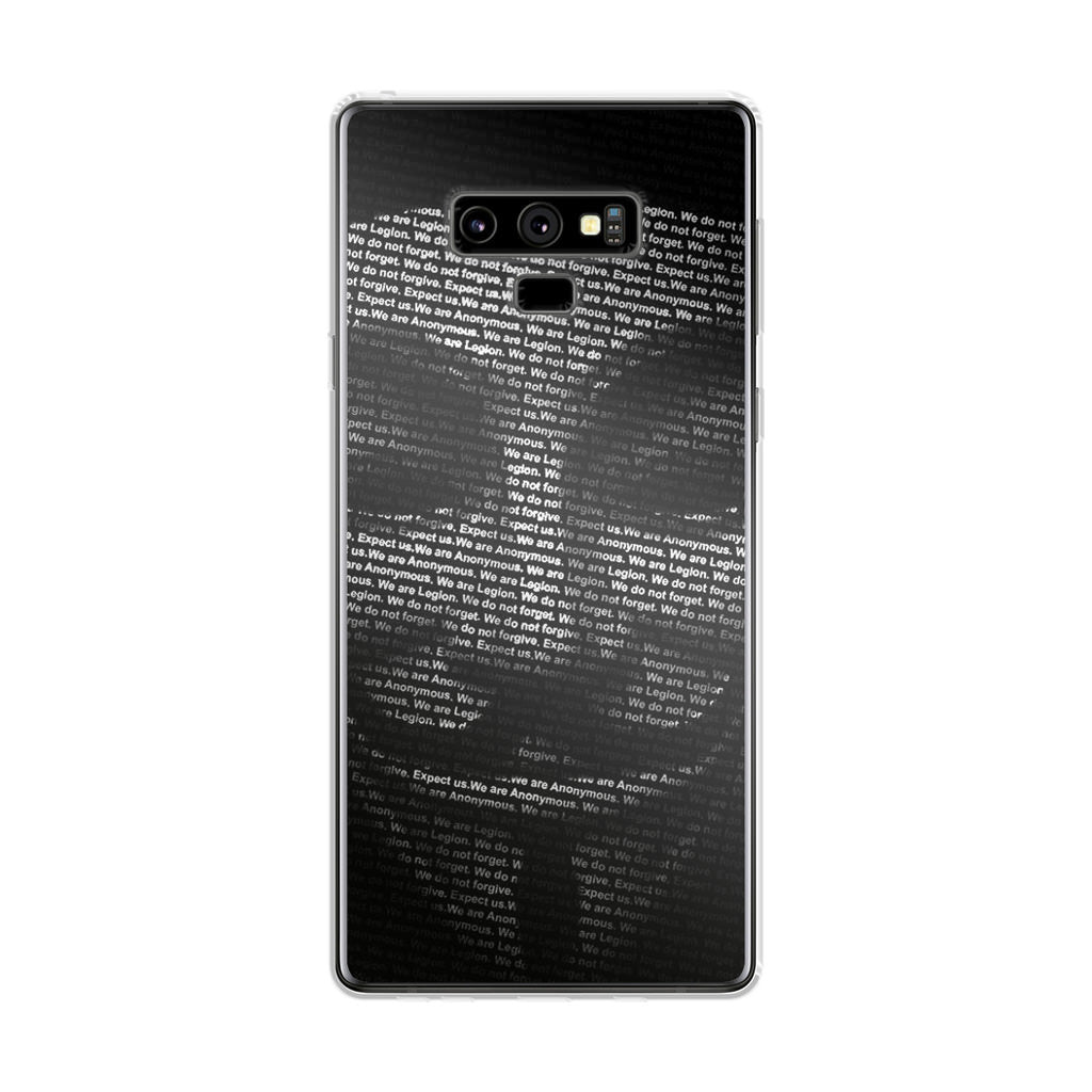 Guy Fawkes Mask Anonymous Galaxy Note 9 Case