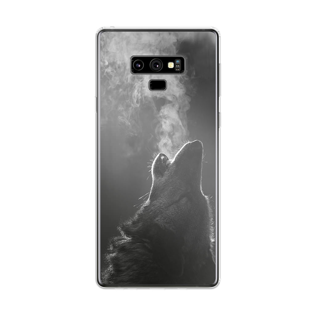 Howling Wolves Black and White Galaxy Note 9 Case