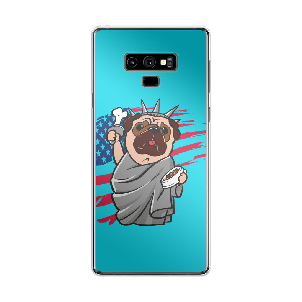 Independence Day Pug Galaxy Note 9 Case