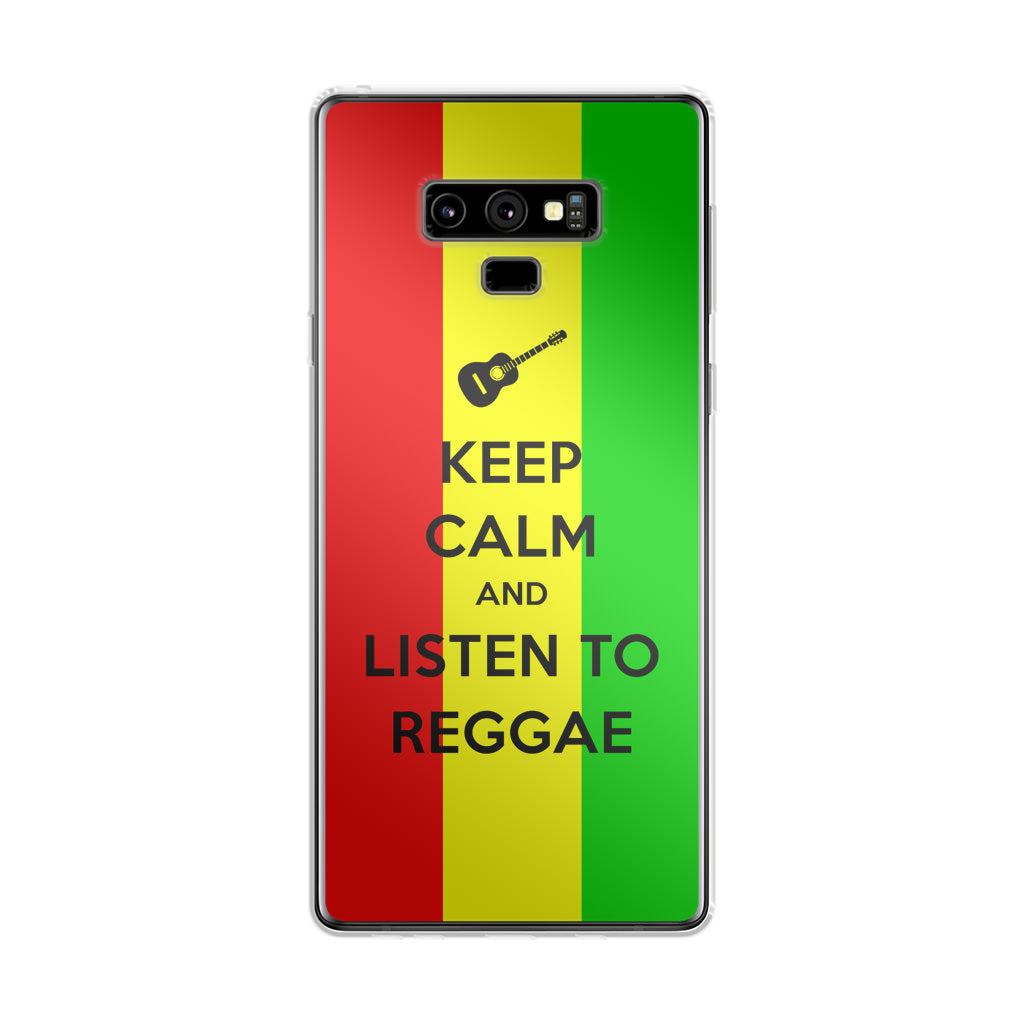 Keep Calm and Listen to Reggae Galaxy Note 9 Case