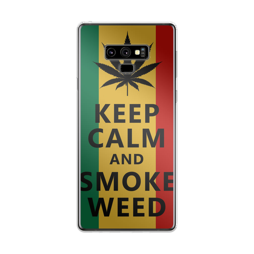 Keep Calm And Smoke Weed Galaxy Note 9 Case