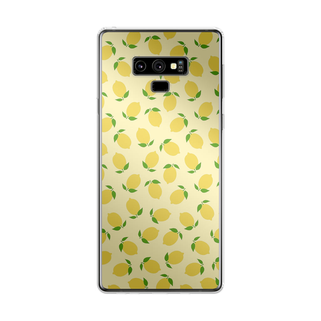 Lemons Fruit Pattern Galaxy Note 9 Case