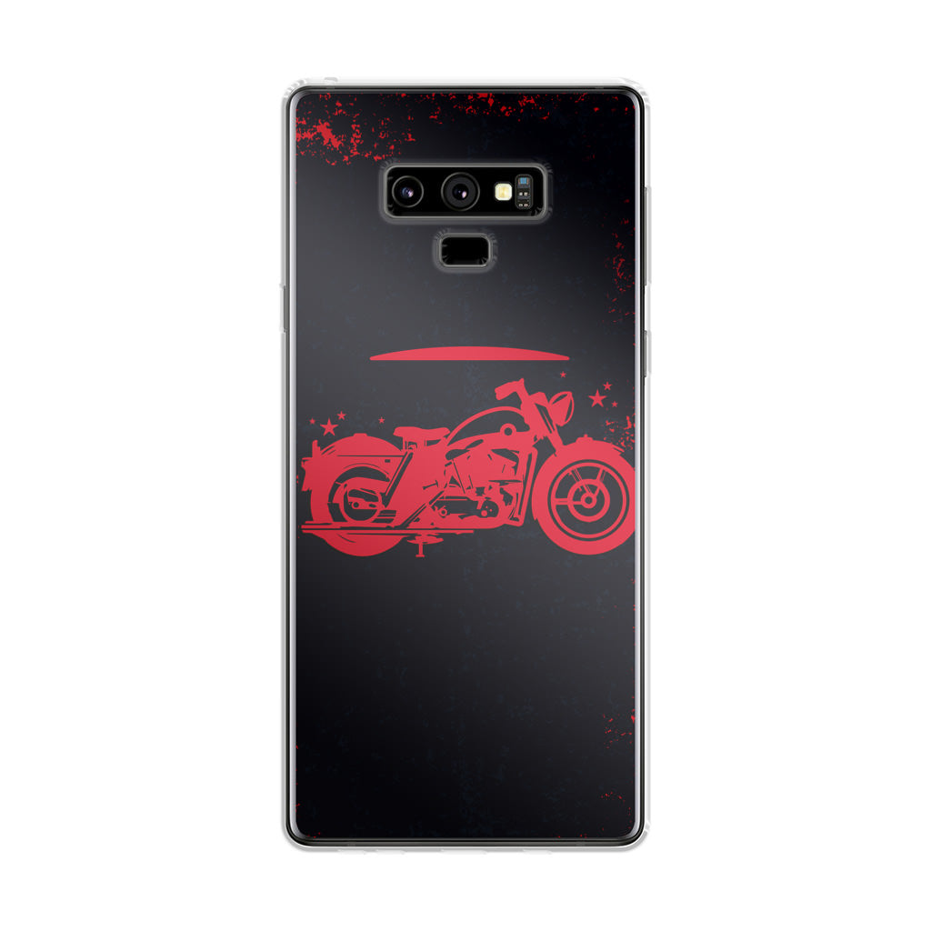 Motorcycle Red Art Galaxy Note 9 Case