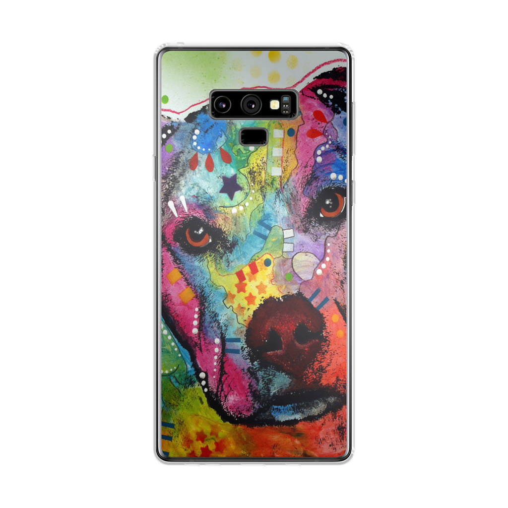 Pitbull Love Painting Galaxy Note 9 Case