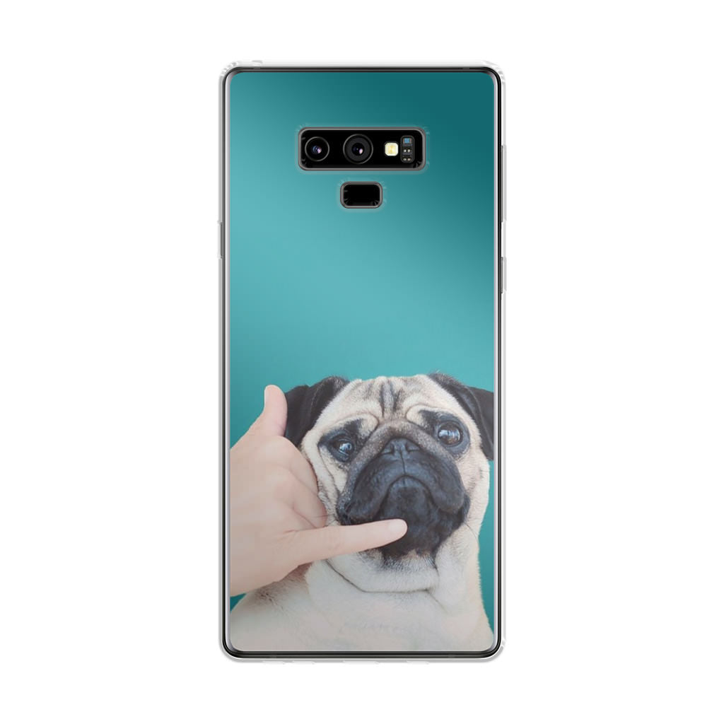 Pug is on the Phone Galaxy Note 9 Case