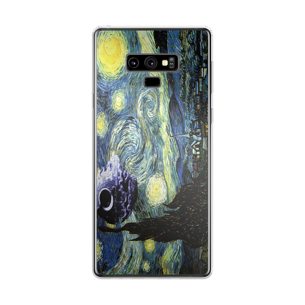 Skellington on a Starry Night Galaxy Note 9 Case