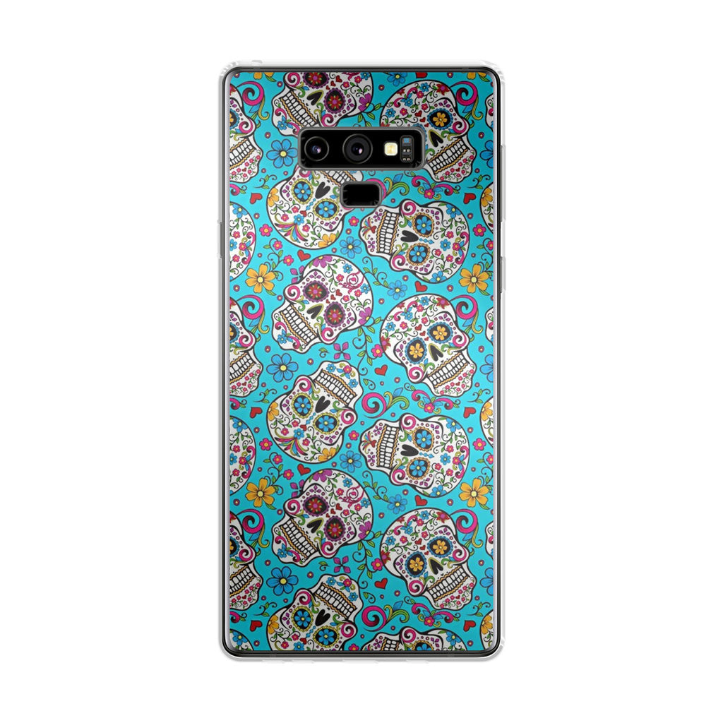 Skull Floral Sugar Galaxy Note 9 Case