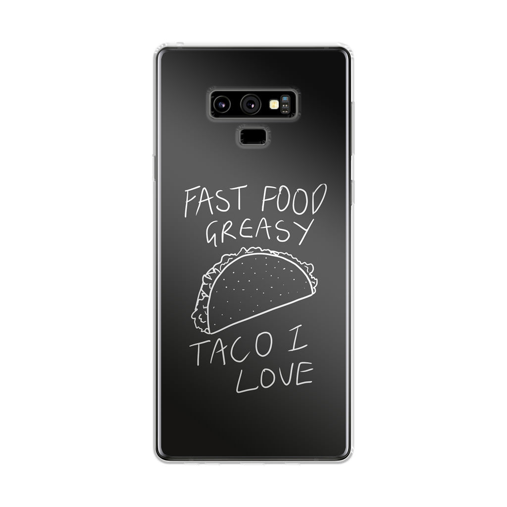 Taco Lover Galaxy Note 9 Case