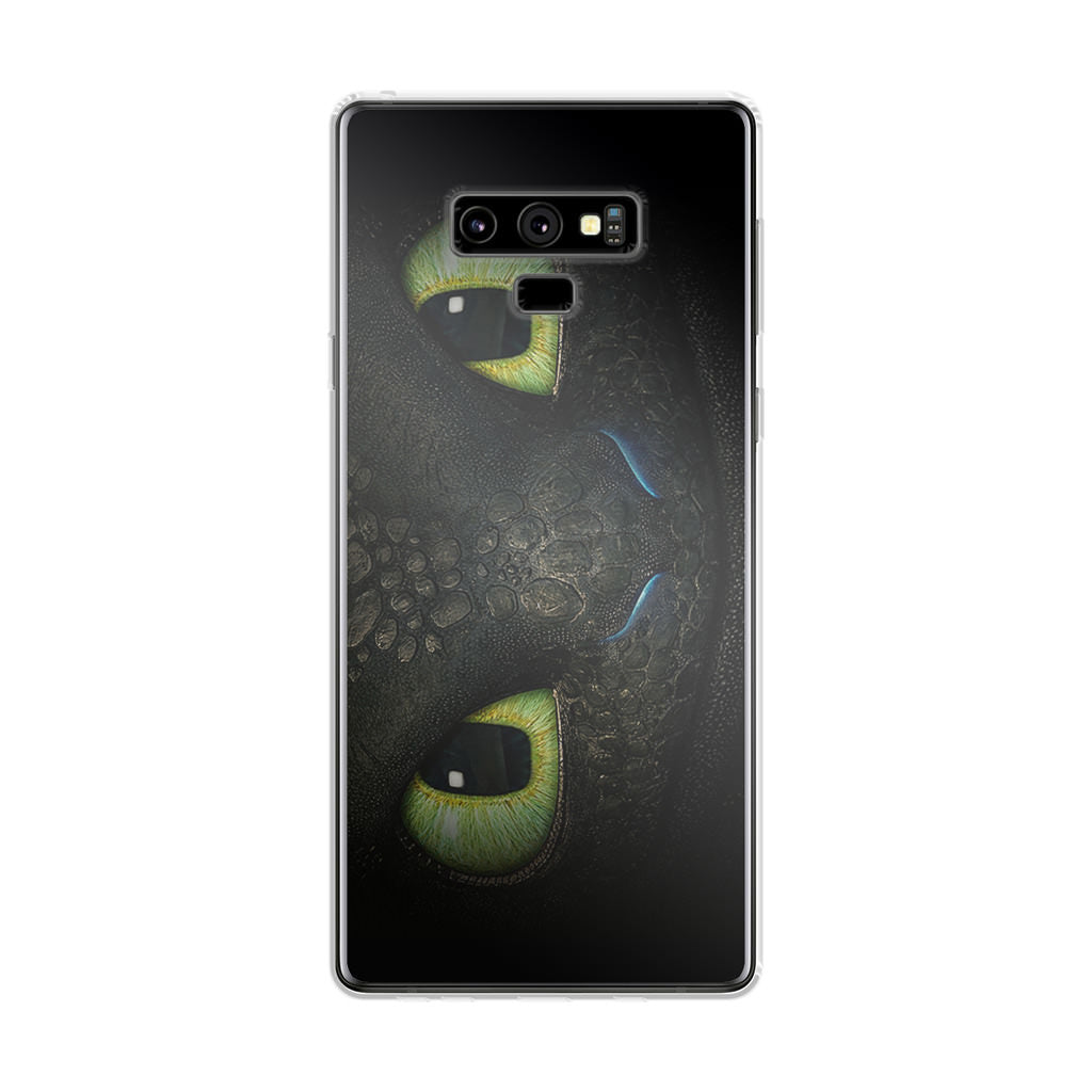 Toothless Dragon Eyes Close Up Galaxy Note 9 Case