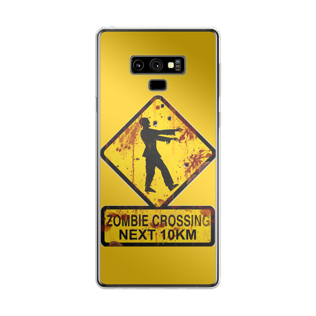 Zombie Crossing Sign Galaxy Note 9 Case