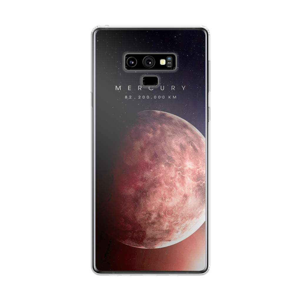 Planet Mercury Galaxy Note 9 Case