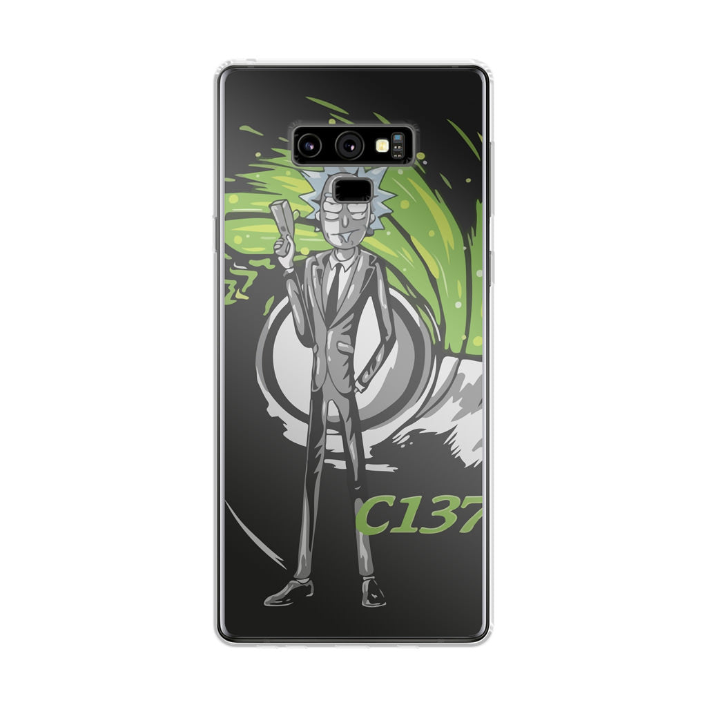 Rick Sanchez Agent C137 Galaxy Note 9 Case