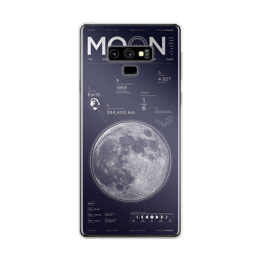 The Moon Galaxy Note 9 Case