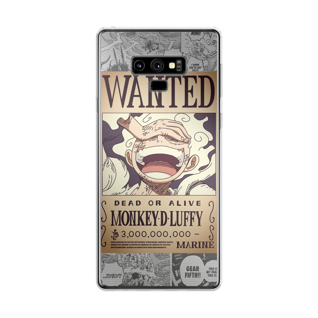 Gear 5 Wanted Poster Galaxy Note 9 Case