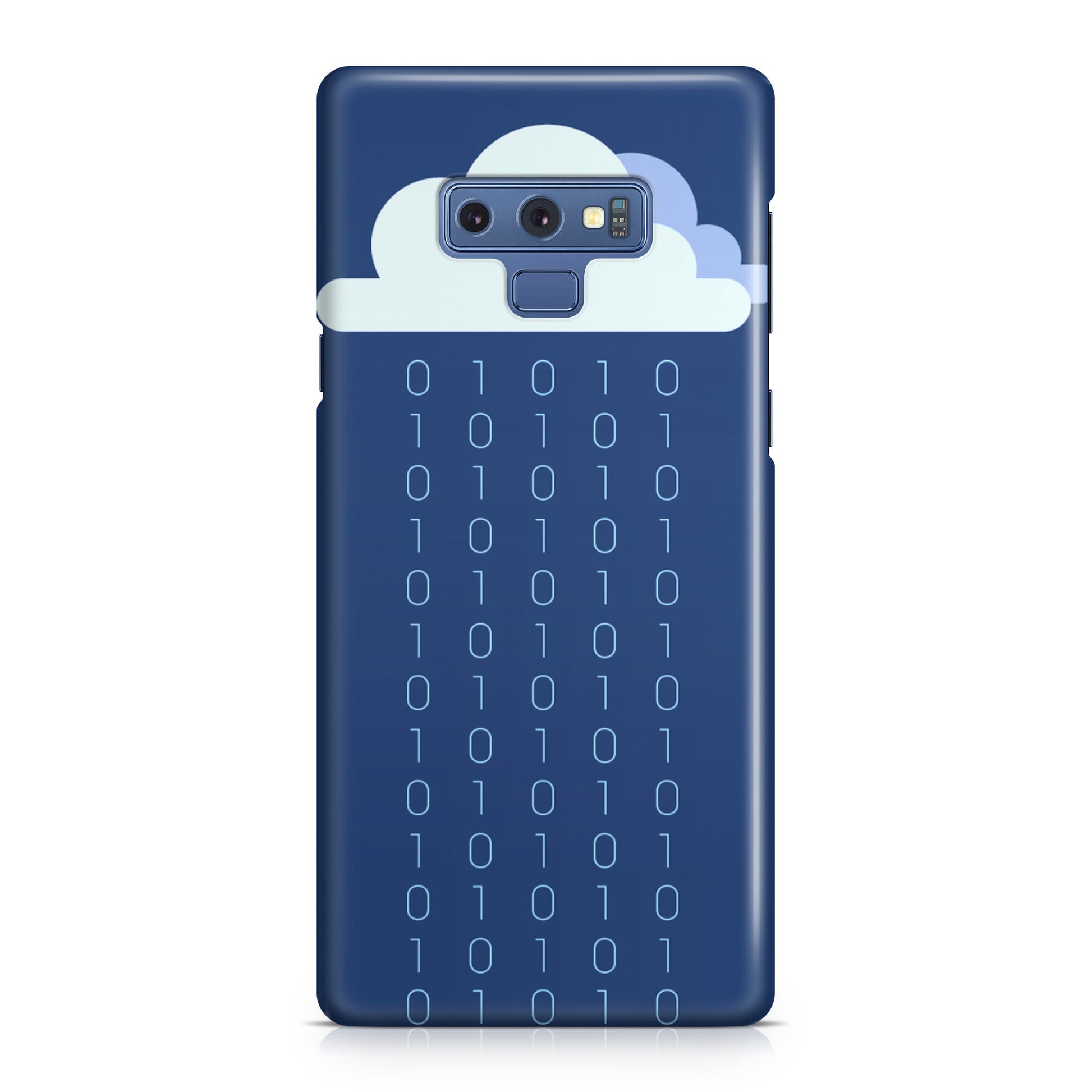 Abstract Binary Minimalist Galaxy Note 9 Case