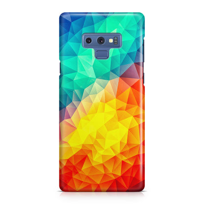 Abstract Multicolor Cubism Painting Galaxy Note 9 Case
