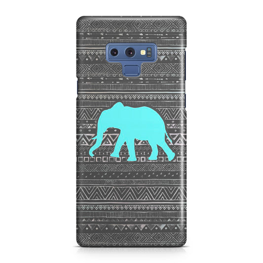 Aztec Elephant Turquoise Galaxy Note 9 Case