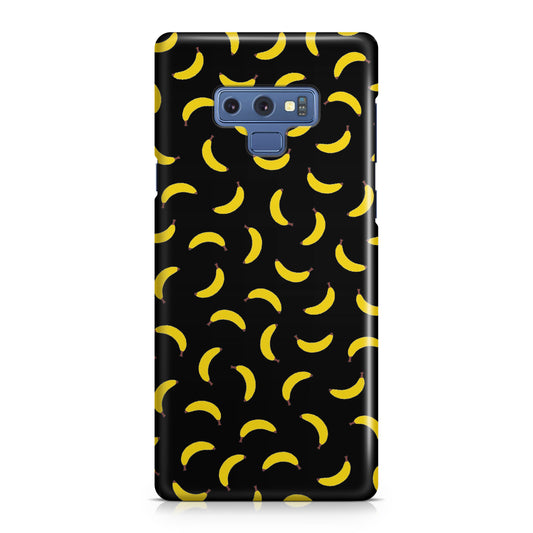 Bananas Fruit Pattern Black Galaxy Note 9 Case