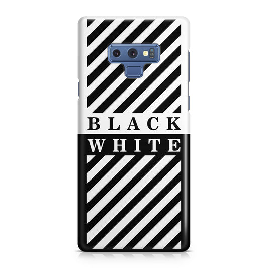 Black White Stripes Galaxy Note 9 Case