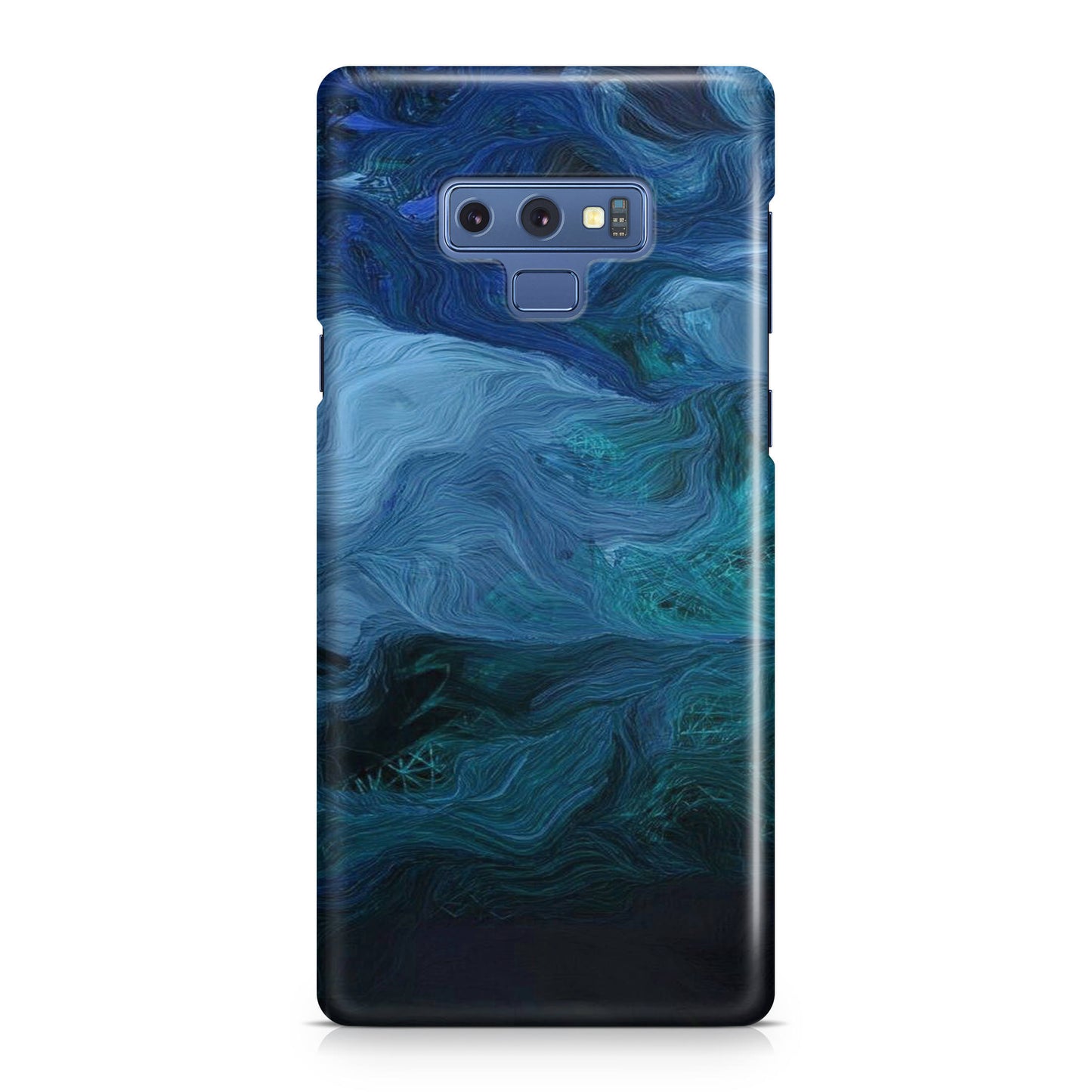 Blue Abstract Art Galaxy Note 9 Case