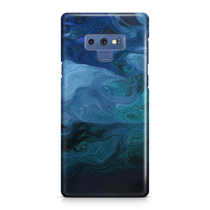 Blue Abstract Art Galaxy Note 9 Case