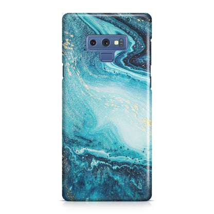 Blue Water Glitter Galaxy Note 9 Case