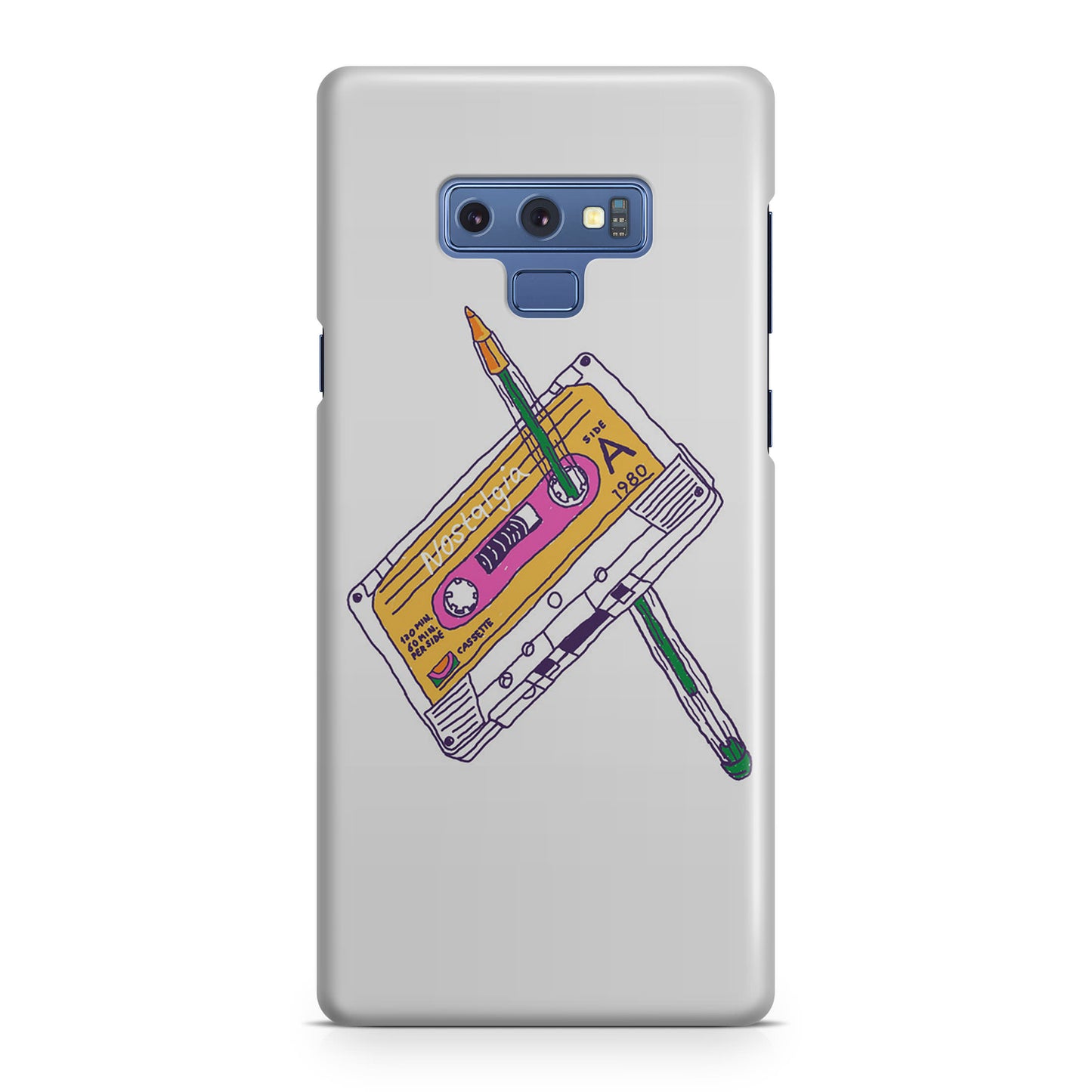 Cassete Tape Old Galaxy Note 9 Case