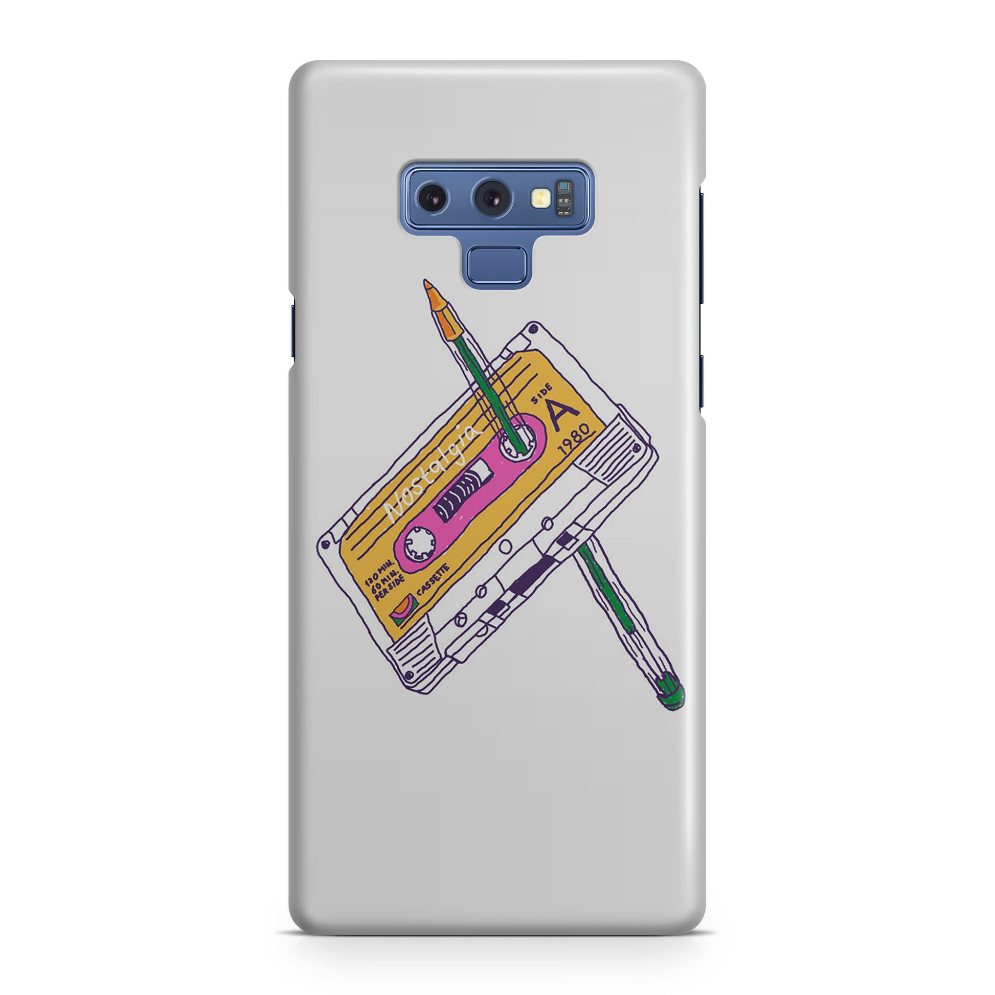 Cassete Tape Old Galaxy Note 9 Case