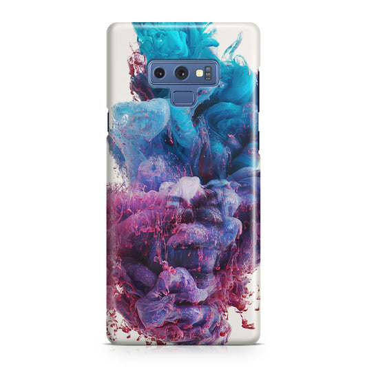 Colorful Dust Art on White Galaxy Note 9 Case