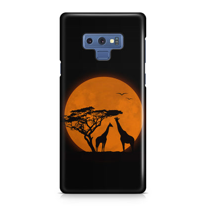 Giraffes Silhouette Galaxy Note 9 Case