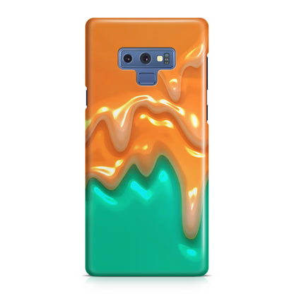 Orange Paint Dripping Galaxy Note 9 Case