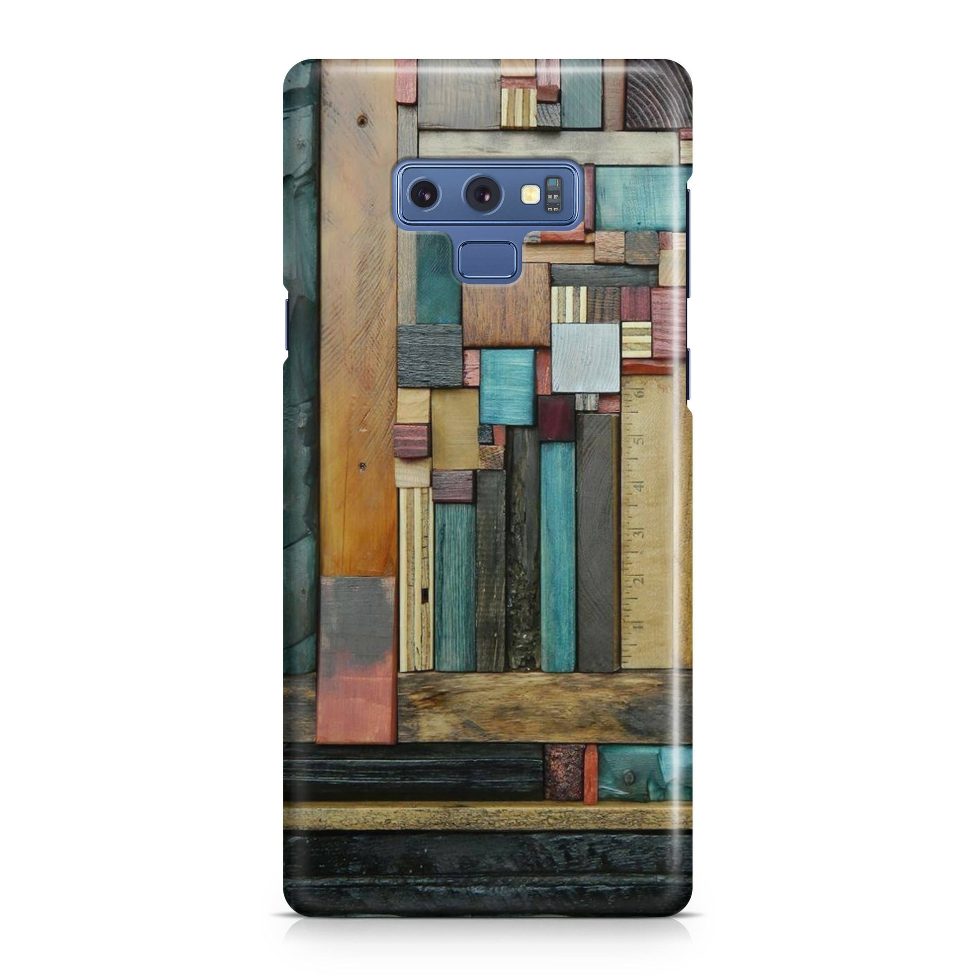 Painted Abstract Wood Sculptures Galaxy Note 9 Case