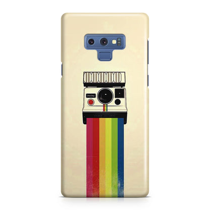 Polaroid Camera Colorful Rainbow Galaxy Note 9 Case