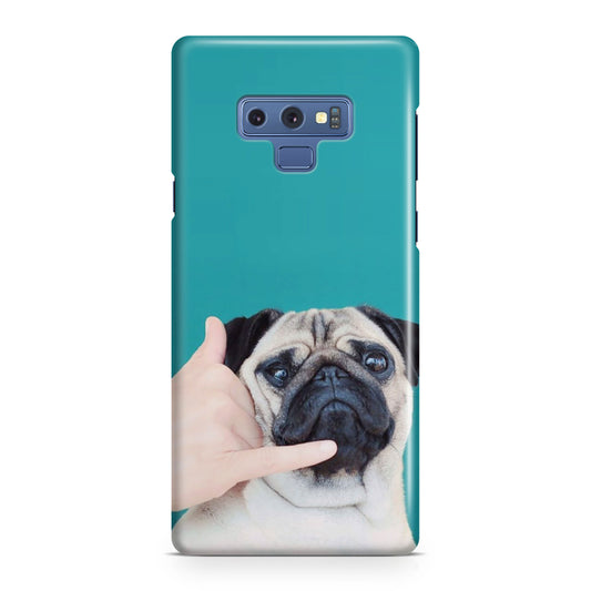 Pug is on the Phone Galaxy Note 9 Case