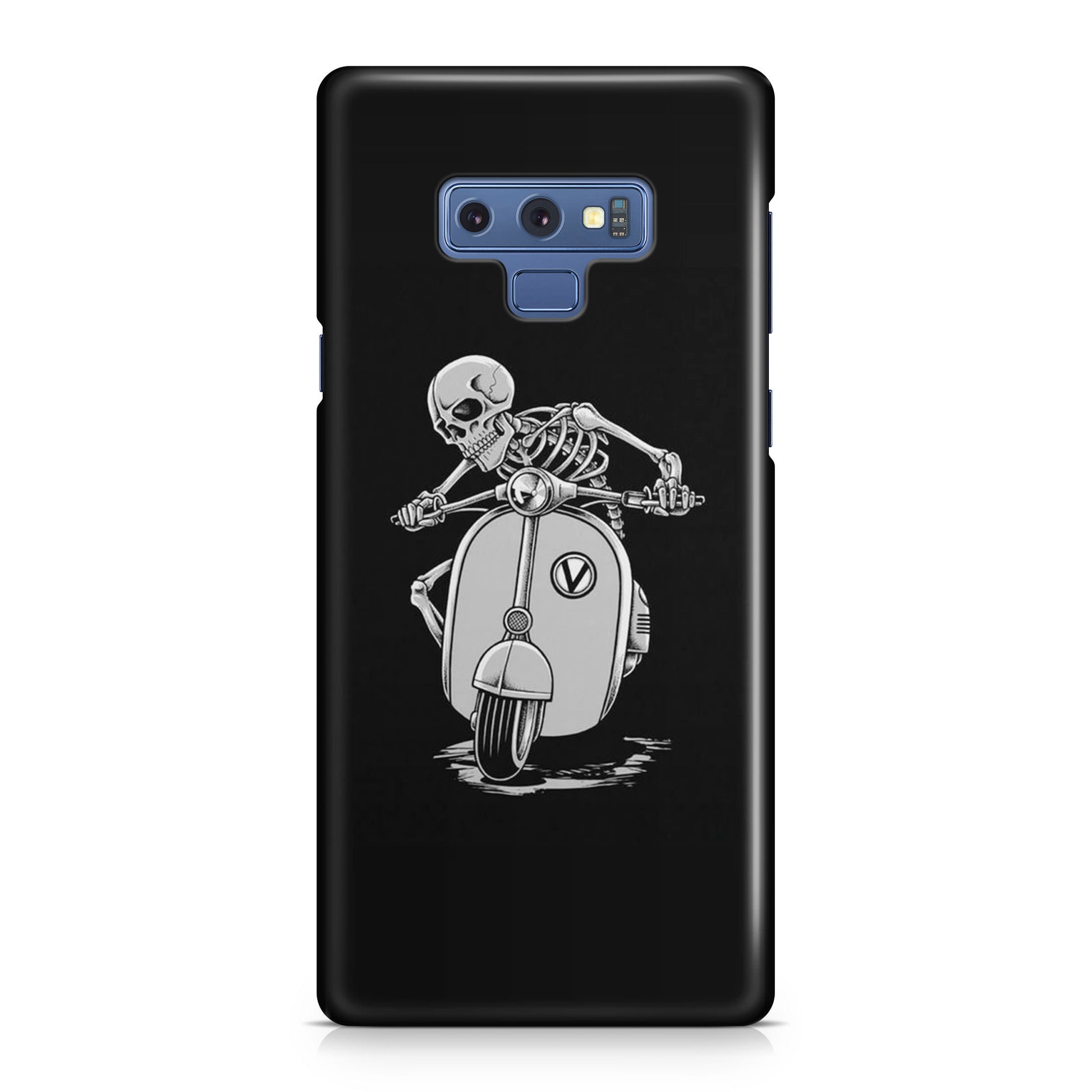 Skeleton Rides Scooter Galaxy Note 9 Case