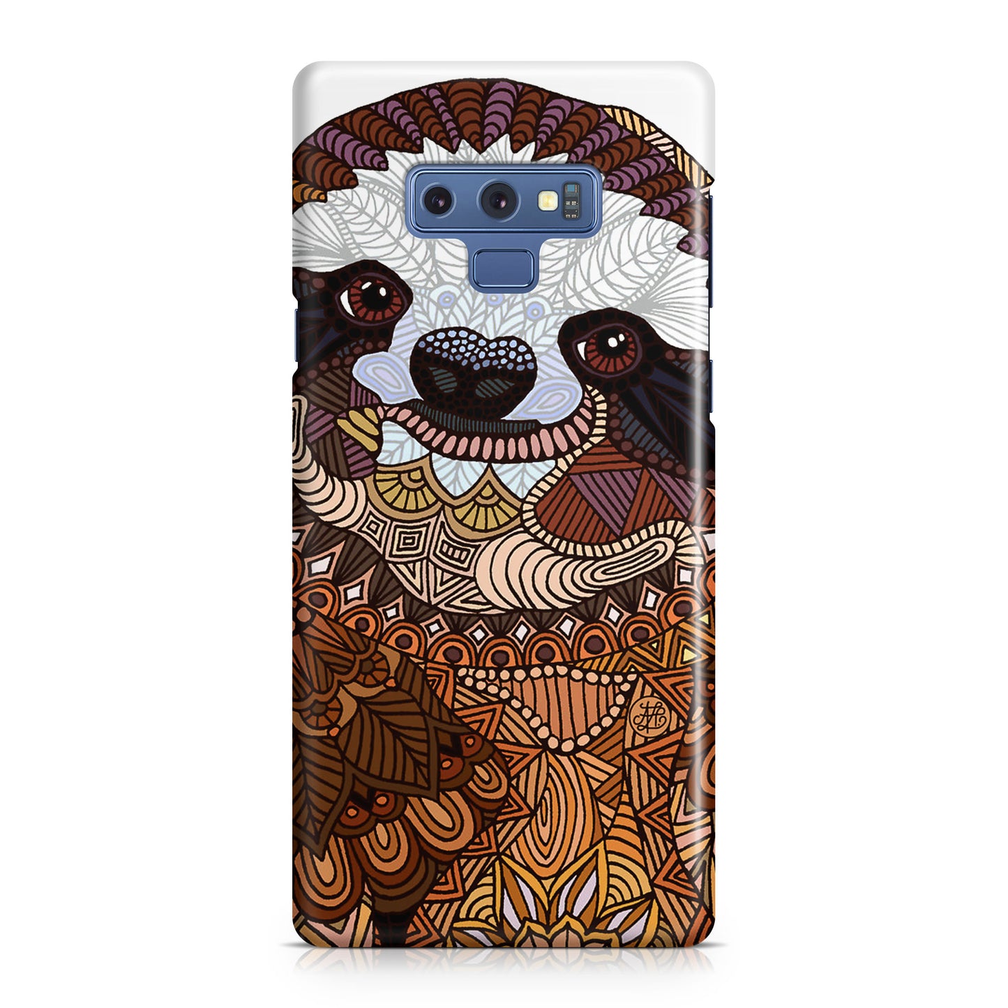Sloth Ethnic Pattern Galaxy Note 9 Case