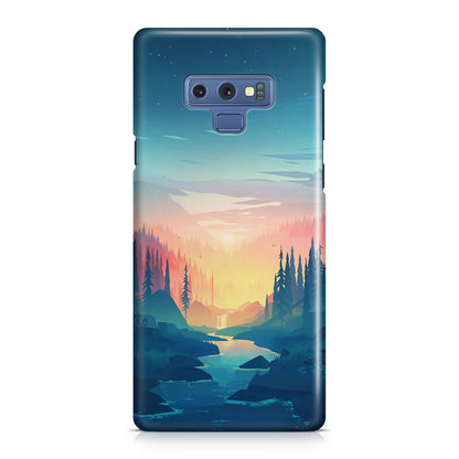 Sunset at The River Galaxy Note 9 Case