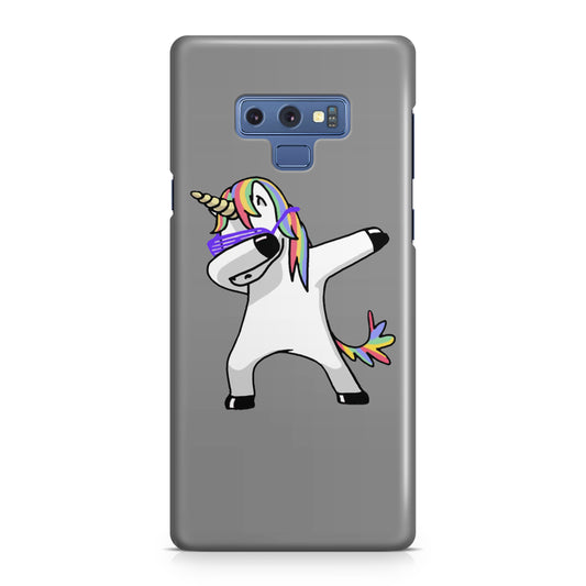 Unicorn Dabbing Grey Galaxy Note 9 Case