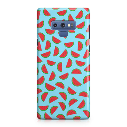 Watermelon Fruit Pattern Blue Galaxy Note 9 Case