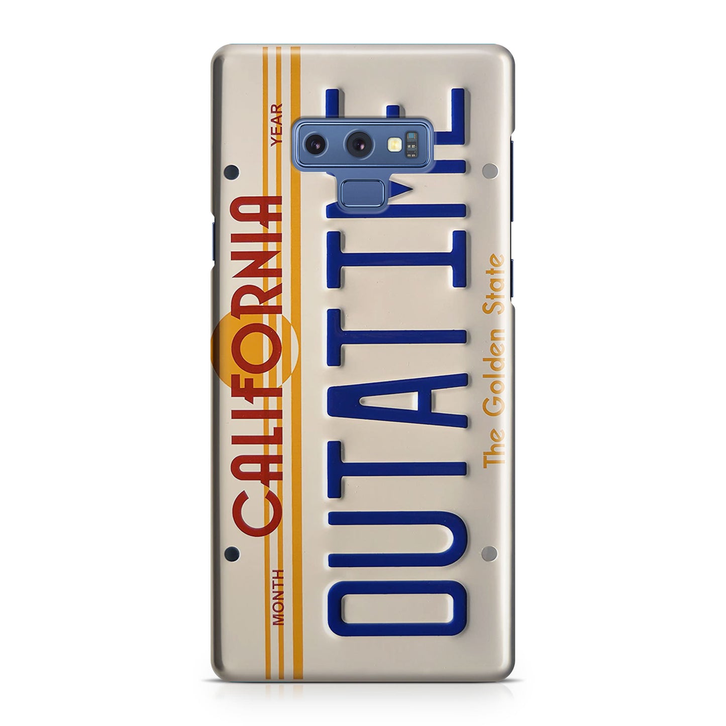 Back to the Future License Plate Outatime Galaxy Note 9 Case