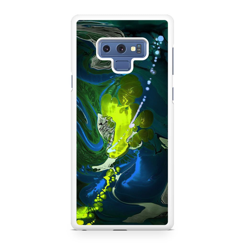 Abstract Green Blue Art Galaxy Note 9 Case