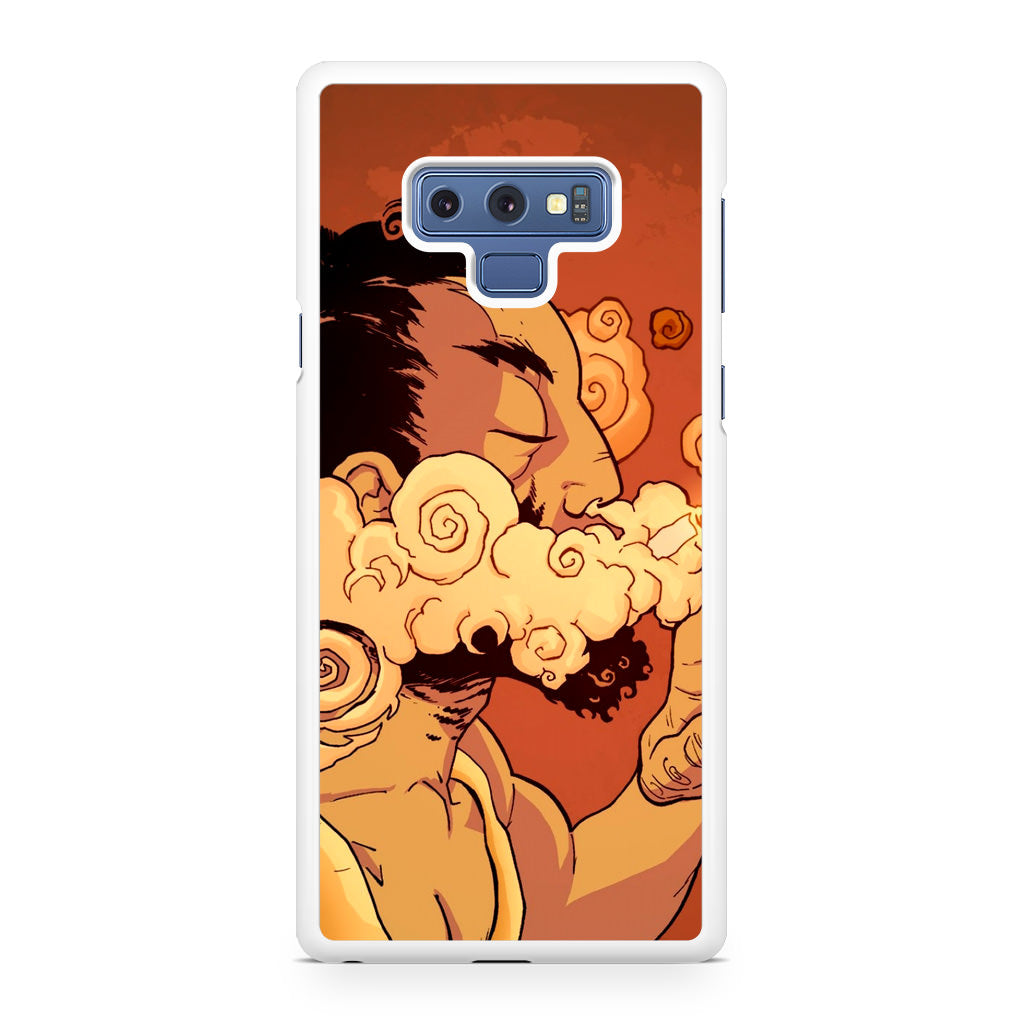 Artistic Psychedelic Smoke Galaxy Note 9 Case